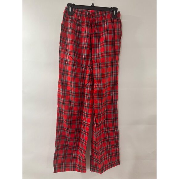 Victorias Secret Pink Womens Red Plaid Flannel Pajama Pants medium - Picture 2 of 4